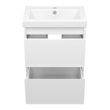 Алиса - 50 тумба 2 ящ. подвесная белая эмаль