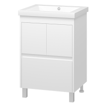 Алиса - 58 тумба 1 ящ. напольная белая эмаль