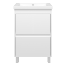 Алиса - 58 тумба 1 ящ. напольная белая эмаль