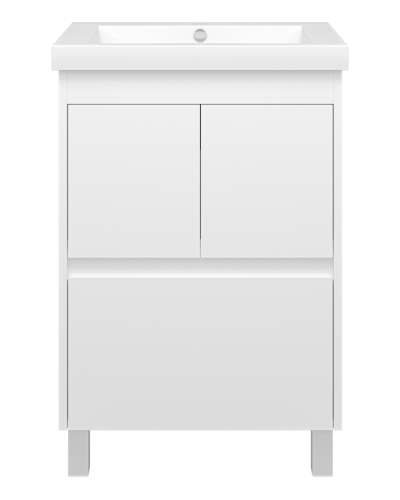 Алиса - 58 тумба 1 ящ. напольная белая эмаль