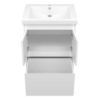Алиса - 58 тумба 1 ящ. напольная белая эмаль