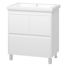 Алиса - 75 тумба 1 ящ. напольная белая эмаль