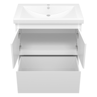 Алиса - 75 тумба 1 ящ. напольная белая эмаль