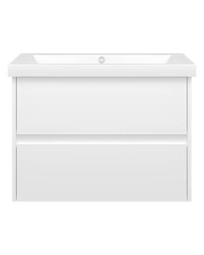 Алиса - 75 тумба 2 ящ. подвесная белая эмаль