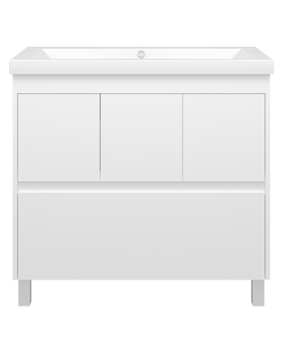 Алиса - 90 тумба 1 ящ. напольная белая эмаль