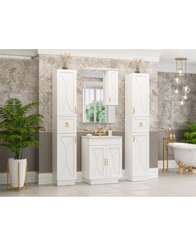 Амбра - 65 тумба прямая белая