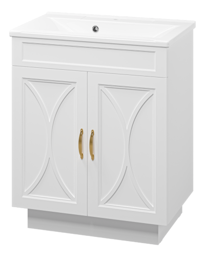 Амбра - 70 тумба прямая белая