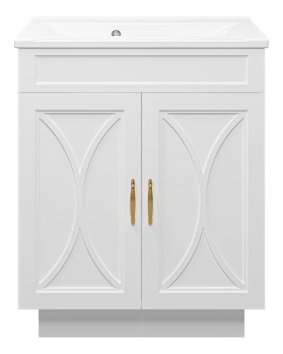 Амбра - 70 тумба прямая белая