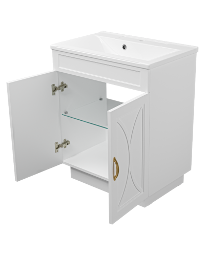 Амбра - 70 тумба прямая белая