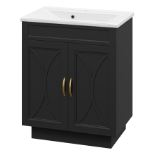 Амбра - 70 тумба прямая черная матовая