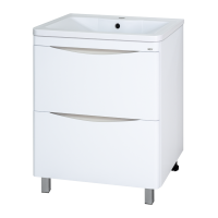 Атлантик -100 Тумба напольная  с 2 ящ. закруг. края