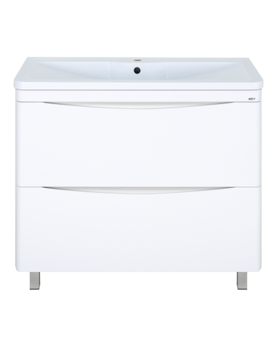 Атлантик -100 Тумба напольная  с 2 ящ. закруг. края