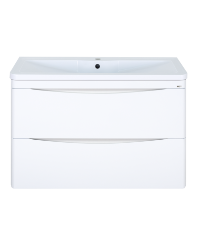 Атлантик -100 Тумба подвесная с 2 ящ. закруг. края