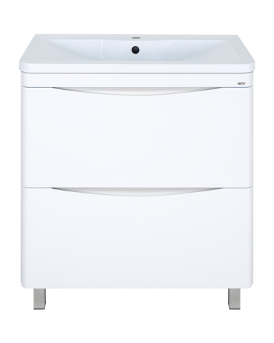 Атлантик - 80 Тумба напольная  с 2 ящ. закруг. края