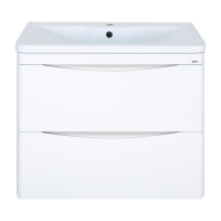 Атлантик - 80 Тумба подвесная с 2 ящ. закруг. края