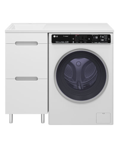 Байкал - 40 Тумба под стиральную машину 2 ящ .ПВХ (аналог Фостера)