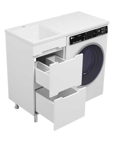 Байкал - 40 Тумба под стиральную машину 2 ящ .ПВХ (аналог Фостера)