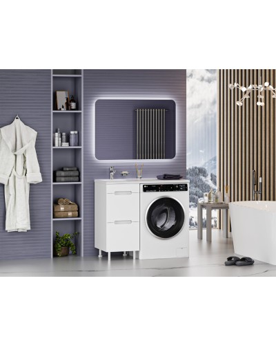 Байкал - 40 Тумба под стиральную машину 2 ящ .ПВХ (аналог Фостера)