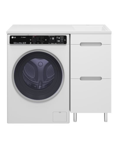 Байкал - 40 Тумба под стиральную машину 2 ящ .ПВХ (аналог Фостера)