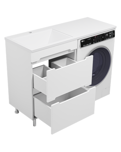 Байкал - 55 Тумба под стиральную машину 2 ящ .ПВХ (аналог Фостера)