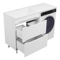 Байкал - 70 Тумба под стиральную машину 2 ящ .ПВХ (аналог Фостера)