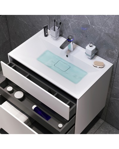 Тумба под раковину AM.PM Inspire V2.0 80 M50AFHX0803WM подвесная Белая матовая