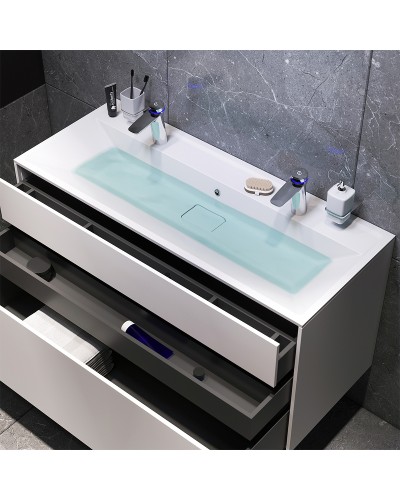 Тумба под раковину AM.PM Inspire V2.0 120 M50AFHX1203WM подвесная Белая матовая