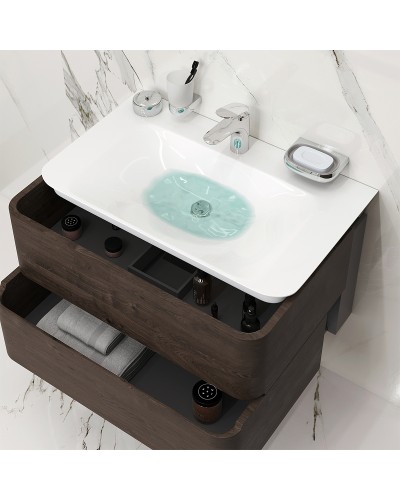 Тумба под раковину AM.PM Sensation 80 M30FHX0802TF подвесная Табачный дуб