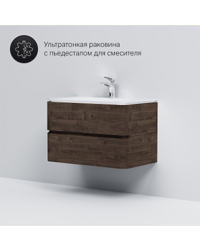 Тумба под раковину AM.PM Sensation 80 M30FHX0802TF подвесная Табачный дуб
