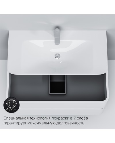 Тумба под раковину AM.PM Sensation 100 M30FHX1002WG подвесная Белая глянцевая