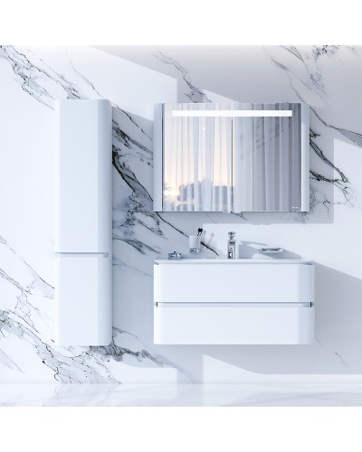 Тумба под раковину AM.PM Sensation 100 M30FHX1002WG подвесная Белая глянцевая