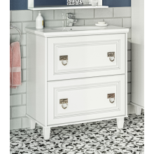 Версаль - 80 Тумба с 2 ящ. белая матовая