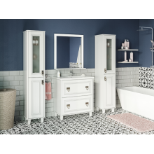 Версаль - 80 Тумба с 2 ящ. белая матовая