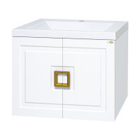 Галвер - 70 Тумба прямая подвесная белая