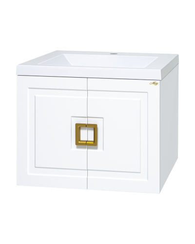 Галвер - 70 Тумба прямая подвесная белая