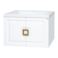 Галвер - 80 Тумба прямая подвесная белая