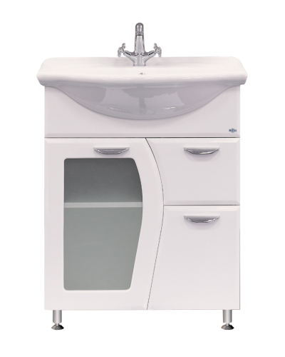 Дрея - 65 Тумба с 1-им ящ. (стекло)