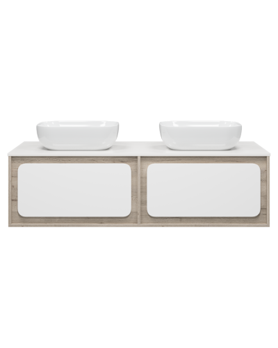 Дубль - 150 Тумба подвесная комбинированная 2 ящ.