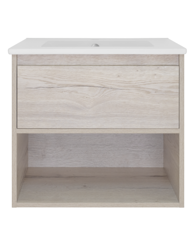 Дунай - 60 Тумба подвесная с 1 ящиком и нишей (цвет Дуб белый)