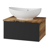 Ива - 60 Тумба подвесная Графит пленка 1 ящ О