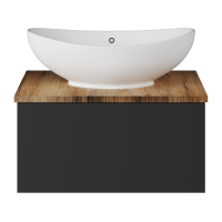 Ива - 60 Тумба подвесная Графит пленка 1 ящ О