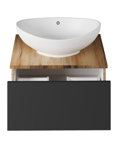 Ива - 60 Тумба подвесная Графит пленка 1 ящ О