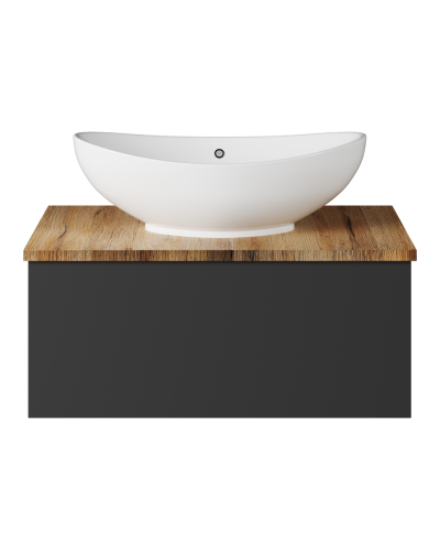 Ива - 70 Тумба подвесная Графит пленка 1 ящ