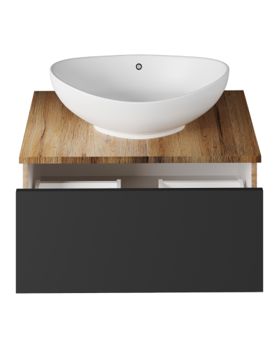 Ива - 70 Тумба подвесная Графит пленка 1 ящ