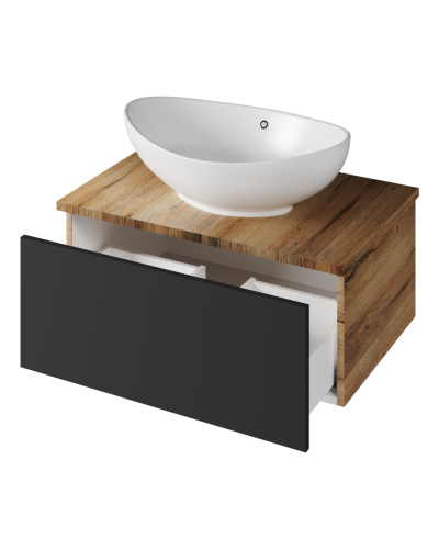 Ива - 70 Тумба подвесная Графит пленка 1 ящ