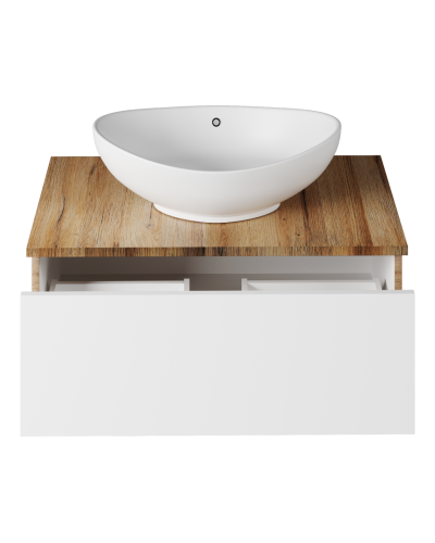 Ива - 80 Тумба подвесная комбинированная 1 ящ. О