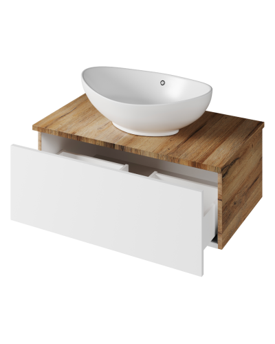 Ива - 80 Тумба подвесная комбинированная 1 ящ. О