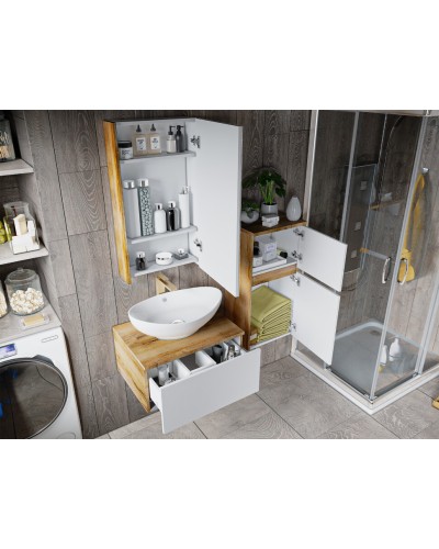 Ива - 80 Тумба подвесная комбинированная 1 ящ. О