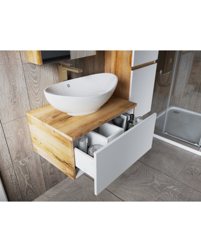 Ива - 80 Тумба подвесная комбинированная 1 ящ. О