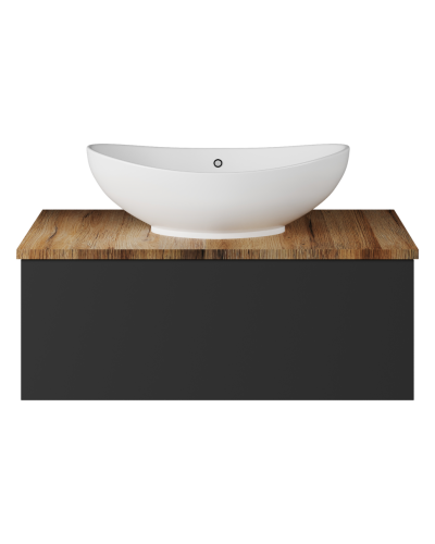 Ива - 80 Тумба подвесная Графит пленка 1 ящ